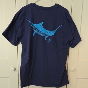 Guy Harvey Classic Fit Shirt in Deep Blue